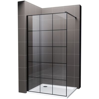 Hagser Agatha Walk-In ścianka prysznicowa 110 cm czarny mat/szkło przezroczyste HGR12000022