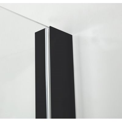 Hagser Frida kabina prysznicowa 80x120 cm prostokątna czarny mat/szkło przezroczyste HGR18000020