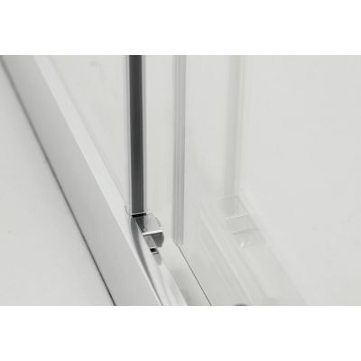 Hagser Ava drzwi prysznicowe 120 cm dwuczęściowe przesuwne chrom błyszczący/szkło przezroczyste HGR30000021