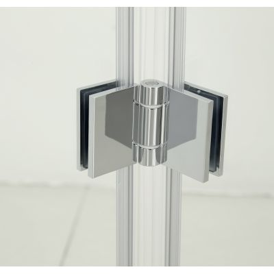 Hagser Carla drzwi prysznicowe 90 cm dwuczęściowe składane chrom błyszczący/szkło przezroczyste HGR40000021