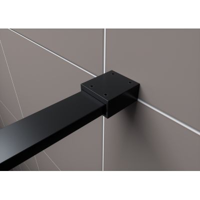 Hagser Agatha Walk-In ścianka prysznicowa 80 cm czarny mat/szkło przezroczyste HGR80000022