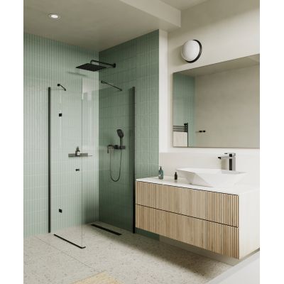 Hagser Andrea Brigit zestaw prysznicowy ścienny czarny mat HGR70000036