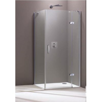 Hüppe Aura elegance drzwi prysznicowe 80 cm prawe chrom eloxal/szkło przezroczyste 400401.092.321
