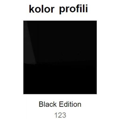 Hüppe Select+ Walk-In ścianka prysznicowa 120 cm wolnostojąca black edition czarny mat/szkło przezroczyste Anti-Plaque SL0105.123.322