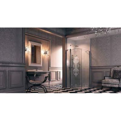 Huppe Design victorian 4-kąt ścianka prysznicowa 90 cm boczna szkło przezroczyste DV0502.092.322
