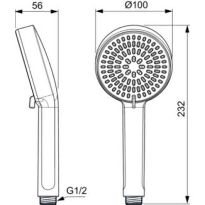 Ideal Standard Idealrain Alu+ słuchawka prysznicowa brąz BD580BR