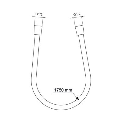 Ideal Standard Idealrain wąż prysznicowy 175 cm magnetyczny szary BE175A5