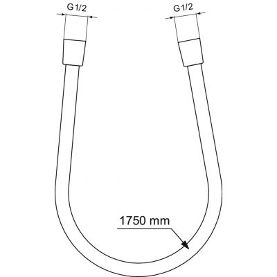 Ideal Standard Idealrain wąż prysznicowy 175 cm chrom BE175AA