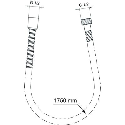 Ideal Standard Idealflex wąż prysznicowy 175 cm chrom BF175AA