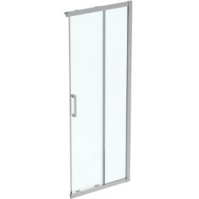 Ideal Standard Connect 2 drzwi prysznicowe 77 cm rozsuwane srebrny szczotkowany/szkło przezroczyste K9259EO