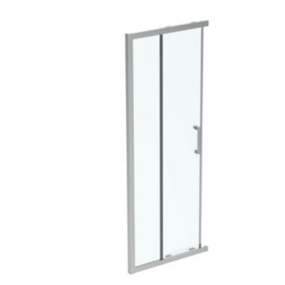 Ideal Standard Connect 2 drzwi prysznicowe 77 cm rozsuwane srebrny szczotkowany/szkło przezroczyste K9259EO