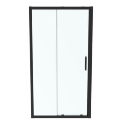 Ideal Standard Connect 2 drzwi prysznicowe 105 cm rozsuwane czarny mat/szkło przezroczyste K9274V3