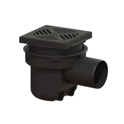 Kessel wpust piwniczny 20 cm czarny 52101