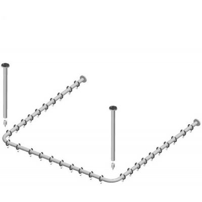 Keuco Plan drążek zasłony prysznicowej 100 cm chrom 14940011000