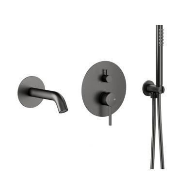 KFA Armatura Moza bateria wannowo-prysznicowa podtynkowa gun metal grey 5039-401-61