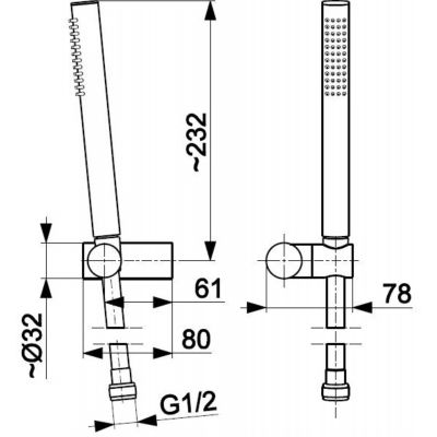 KFA Armatura Moza Premium zestaw prysznicowy ścienny chrom 841-225-00