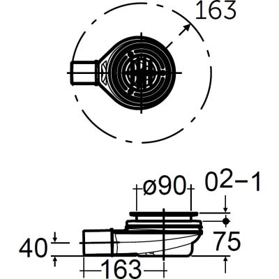 Kludi Terra syfon do brodzika 2109000-00