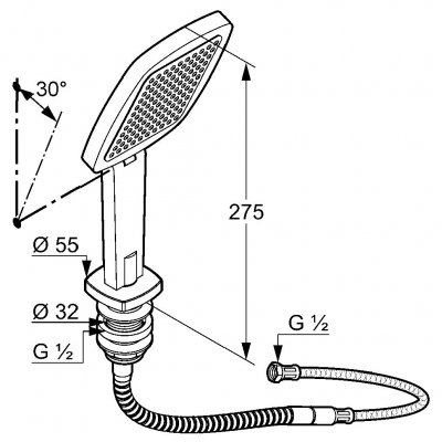 Kludi Q-Beo zestaw natryskowy 5005105