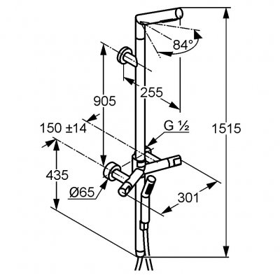 Kludi New Waves kolumna natryskowa 577600530