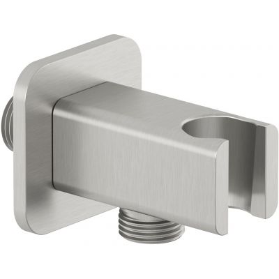 Kludi A-QA przyłącze kątowe z uchwytem nikiel szczotkowany 65568N5-00