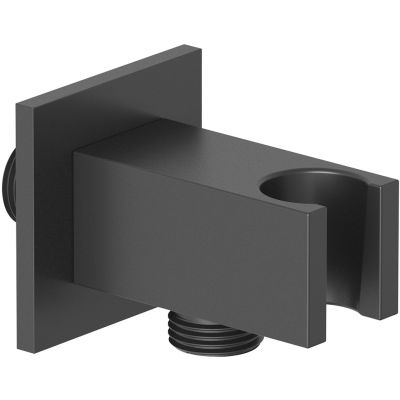 Kludi A-QA przyłącze kątowe z uchwytem czarny mat 6556939-00