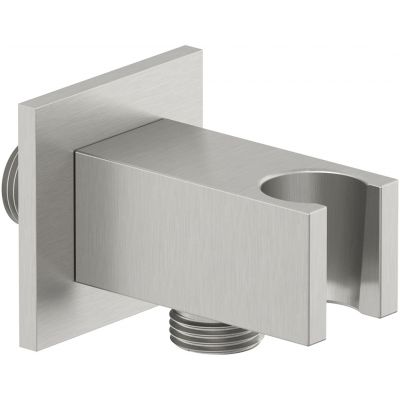 Kludi A-QA przyłącze kątowe z uchwytem nikiel szczotkowany 65569N5-00