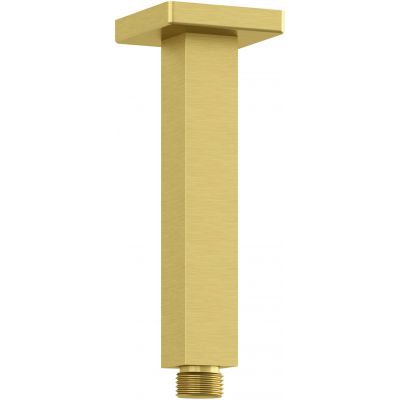 Kludi A-QA ramię prysznicowe 15 cm sufitowe złoty szczotkowany 66545N0-00