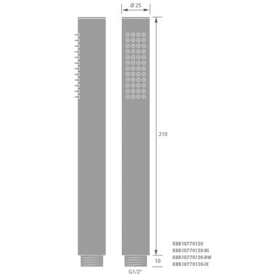 Kronenbach Supra Stick 2.0 słuchawka prysznicowa chrom 27500000 KB