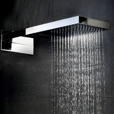 Zestaw Kronenbach Smart Push bateria wannowo-prysznicowa podtynkowa termostatyczna chrom z deszczownicą i kompletem natryskowym KB-Set11CR