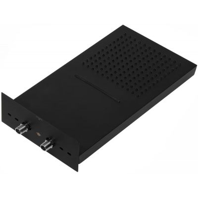 Kronenbach Spa deszczownica 50x25 cm prostokątna czarny mat KBMBBPRBOR250-2-BL