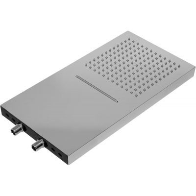 Zestaw Kronenbach Smart Push bateria wannowo-prysznicowa podtynkowa termostatyczna chrom z deszczownicą i kompletem natryskowym KB-Set11CR