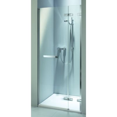 Koło Next drzwi prysznicowe 80 cm wnękowe z relingiem prawe szkło przezroczyste HDRF80222R03R