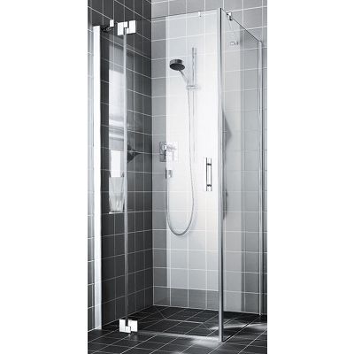 Kermi Filia XP drzwi prysznicowe 140 cm lewe srebrny połysk/szkło przezroczyste FX1WL14020VPK