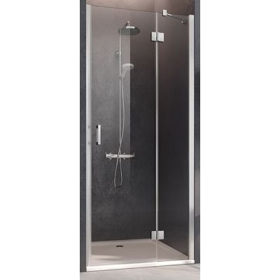 Kermi Osia OS SFR drzwi prysznicowe 120 cm wnękowe prawe srebrny połysk/szkło przezroczyste OSSFR12020VPK