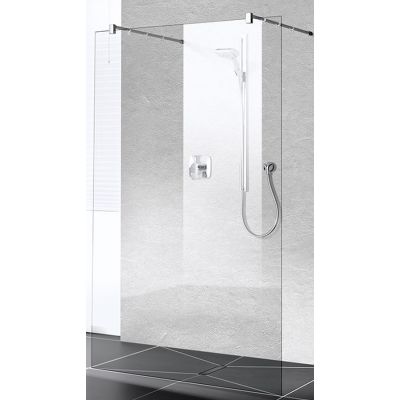 Kermi XB FW1 Walk-In ścianka prysznicowa 160 cm wolnostojąca srebrny połysk/szkło przezroczyste XBFW116020VPK