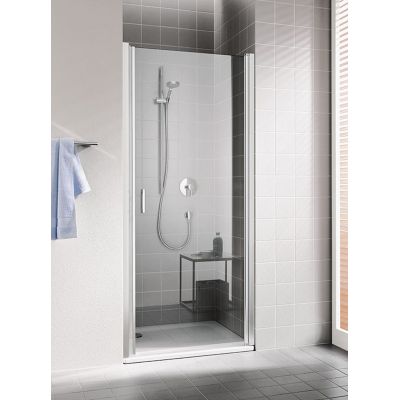 Kermi Cada XS CK1WR/L drzwi prysznicowe 90 cm prawe srebrny wysoki połysk/szkło przezroczyste CK1WR09020VPK