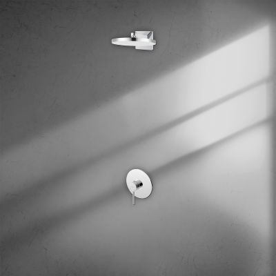 Zestaw Ksuro 01 bateria prysznicowa podtynkowa z deszczownicą chrom 17002010