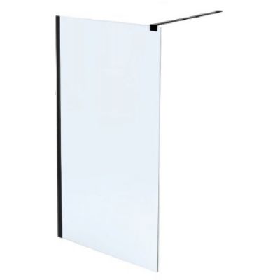 Massi Walk-In Fix Black ścianka prysznicowa 70 cm czarny mat/szkło przezroczyste MSKP-FA1021-70-BL