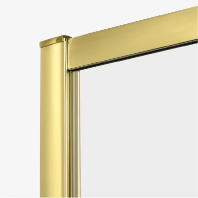 New Trendy Prime Light Gold kabina prysznicowa 110x90 cm prostokątna prawa złoty/szkło przezroczyste K-1470