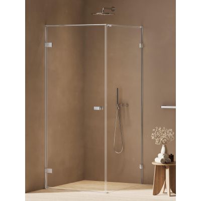 New Trendy Oxia kabina prysznicowa 80x90 cm prostokątna lewa chrom połysk/szkło przezroczyste AXJ-0062