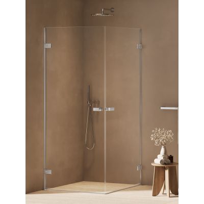 New Trendy Oxia kabina prysznicowa 80x80 cm kwadratowa chrom połysk/szkło przezroczyste AXJ-0167