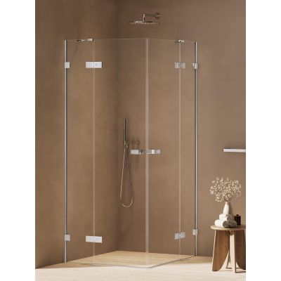 New Trendy Oxia kabina prysznicowa 80x80 cm kwadratowa chrom połysk/szkło przezroczyste AXJ-0178-WU