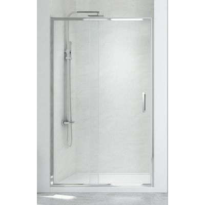 New Trendy New Corrina drzwi prysznicowe 100 cm wnękowe aluminium/szkło przezroczyste D-0089A