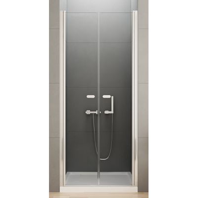 New Trendy New Soleo drzwi prysznicowe 90 cm wnękowe chrom/szkło przezroczyste D-0125A