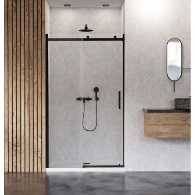 New Trendy Sling Black drzwi prysznicowe 120 cm czarny półmat/szkło przezroczyste D-0270A