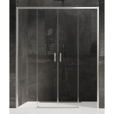 New Trendy Prime drzwi prysznicowe 150 cm wnękowe chrom/szkło przezroczyste D-0335A