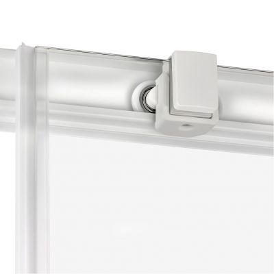 New Trendy Prime White drzwi prysznicowe 120 cm wnękowe prawe biały mat/szkło przezroczyste D-0405A