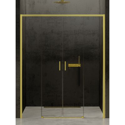 New Trendy Prime Light Gold drzwi prysznicowe 190 cm złoty połysk/szkło przezroczyste D-0448A