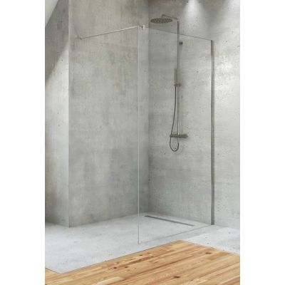 New Trendy Velio Walk-in ścianka prysznicowa 140 cm chrom/szkło przezroczyste D-0139B