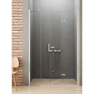 New Trendy New Soleo drzwi prysznicowe 140 cm prawe chrom/szkło przezroczyste D-0154A/D-0096B